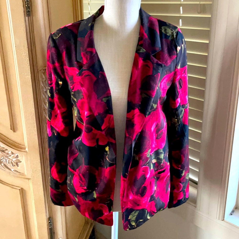 PJK Rose print blazer